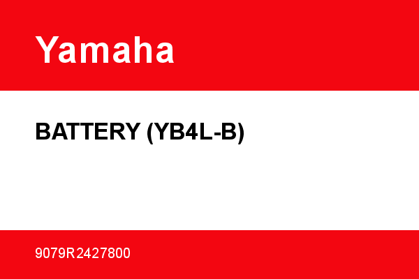 BATTERY (YB4L-B) Yamaha [OEM: 9079R2427800] - 9079R2427800