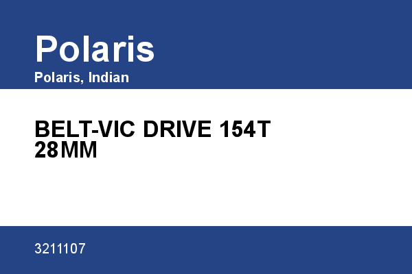 BELT-VIC DRIVE 154T 28MM Polaris [OEM: 3211107]