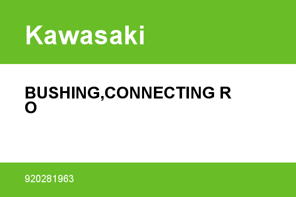 BUSHING,CONNECTING RO Kawasaki [OEM: 920281963] - 920281963