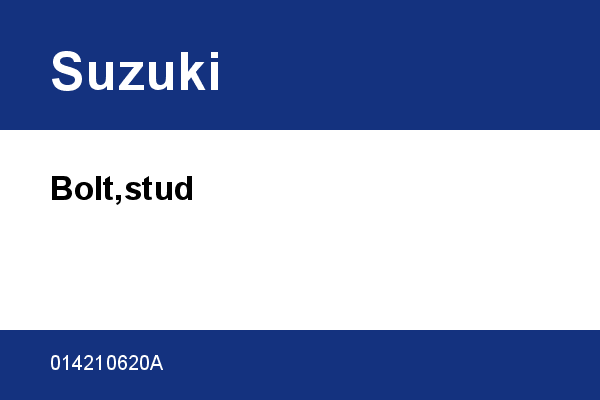Bolt,stud Suzuki [OEM: 014210620A]