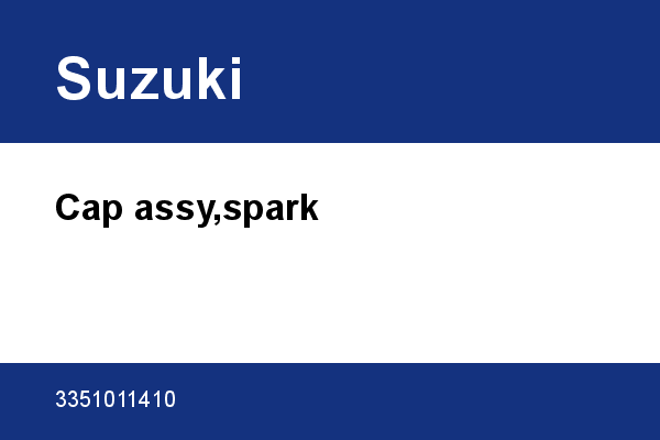 Cap assy,spark Suzuki [OEM: 3351011410]