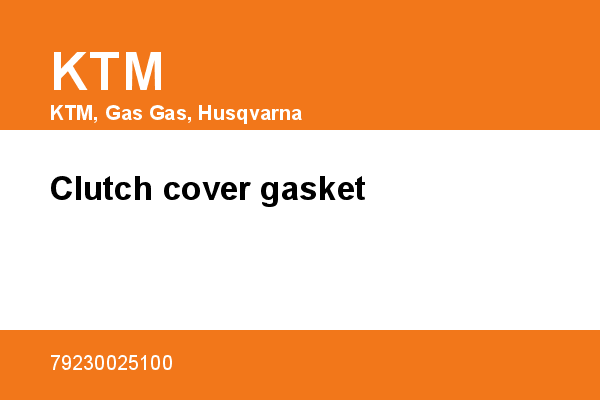 Clutch cover gasket KTM [OEM: 79230025100]
