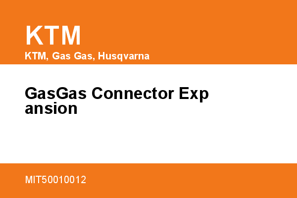 GasGas Connector Expansion KTM [OEM: MIT50010012]