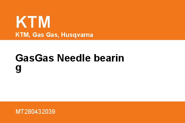 GasGas Needle bearing KTM [OEM: MT280432039]