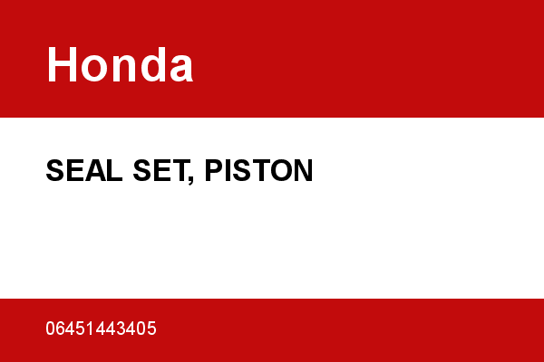 SEAL SET, PISTON Honda [OEM: 06451443405]