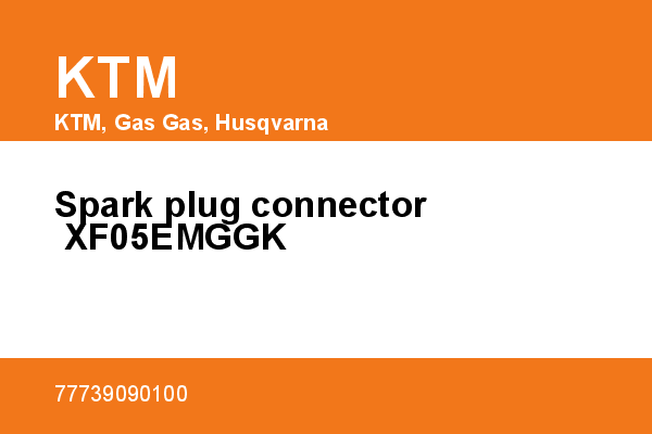 Spark plug connector XF05EMGGK KTM [OEM: 77739090100]